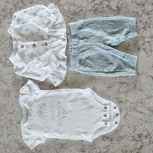 Baby Girl Carter's 3-Piece Little Wild Flower Cardigan Set